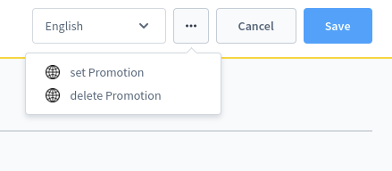 Custom action buttons in the Administration